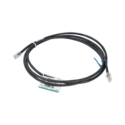 Cable de Parcheo UTP Categoría 5e, con Plug Modular en Cada Extremo - 2 Metros (6.56 Pies) - Negro