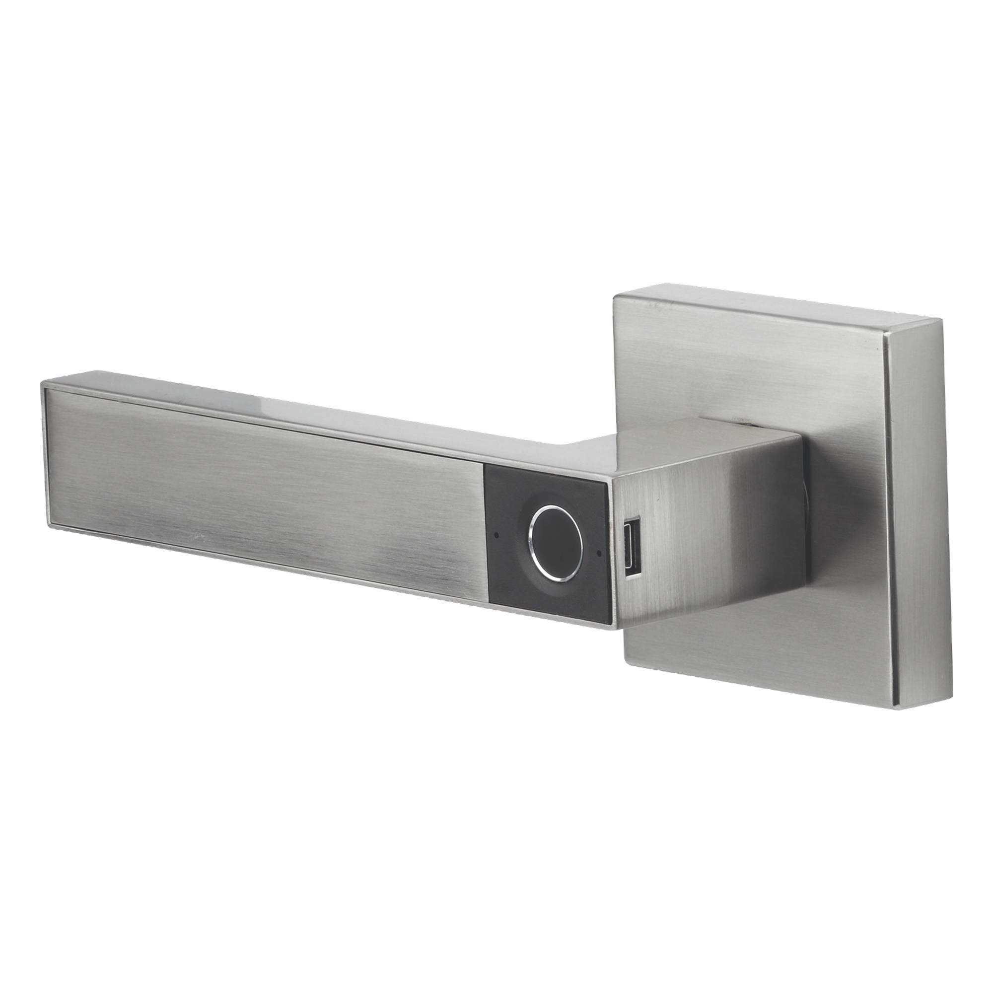 Manija Castelli Biométrica/ Niquel Satinado / 30 usuarios / Para Puerta Izq o Derecha de 60-70mm — YALE-ASSA ABLOY · SKU MX89803