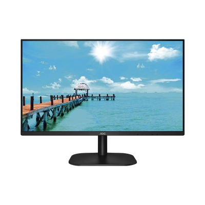 Monitor LED de 27" VESA, Resolución 1920 x 1080 Pixeles, Entradas de Video VGA / HDMI. Panel IPS LCD Backlight LED. Ultra Delgado
