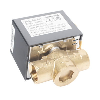Válvula 1/2" de control eléctrica VS9 para fan coil: DN20: PN20: 2 vías: 110 V CA: conexión NPT