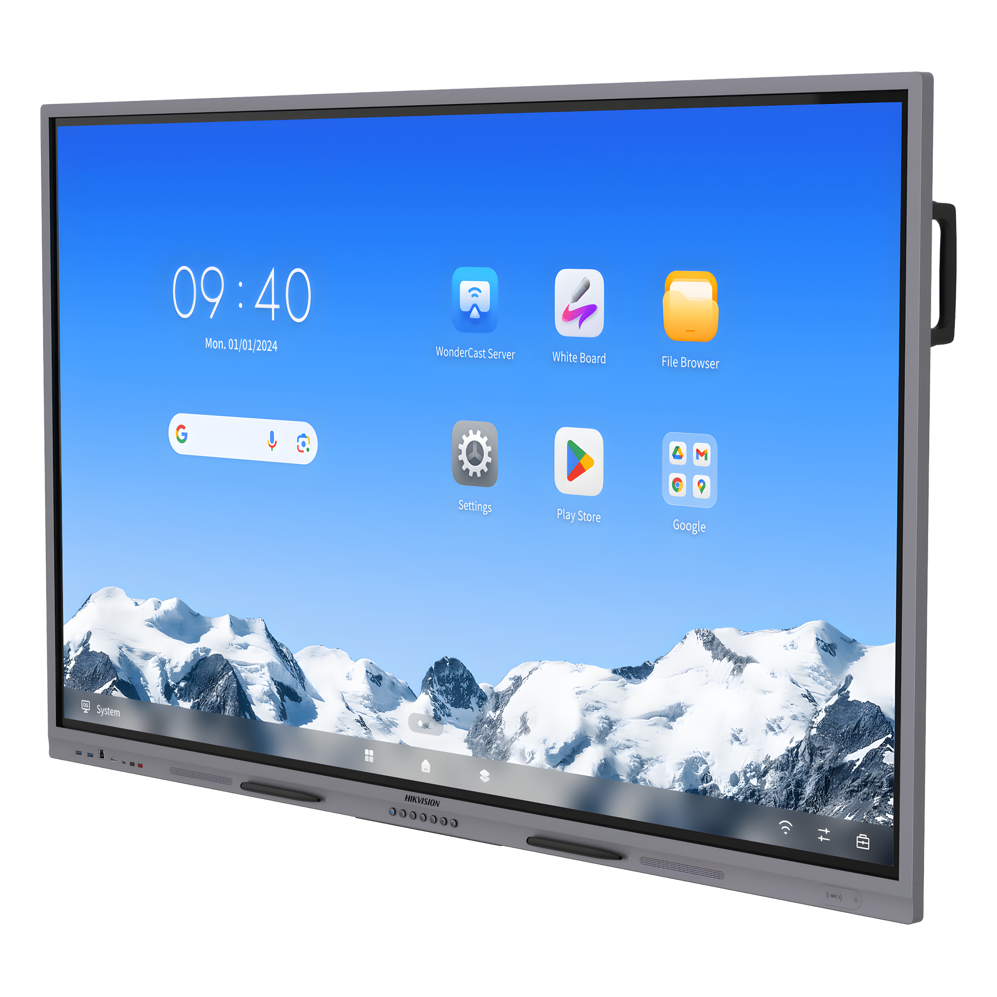 Pantalla Interactiva Touch de 86" Android 14 / Asistentes IA / Google Suite Preinstalado con Certificación EDLA / Resolución 4K / Bocinas Integradas / Entradas HDMI y VGA / Incluye 2 Lápices para Escribir