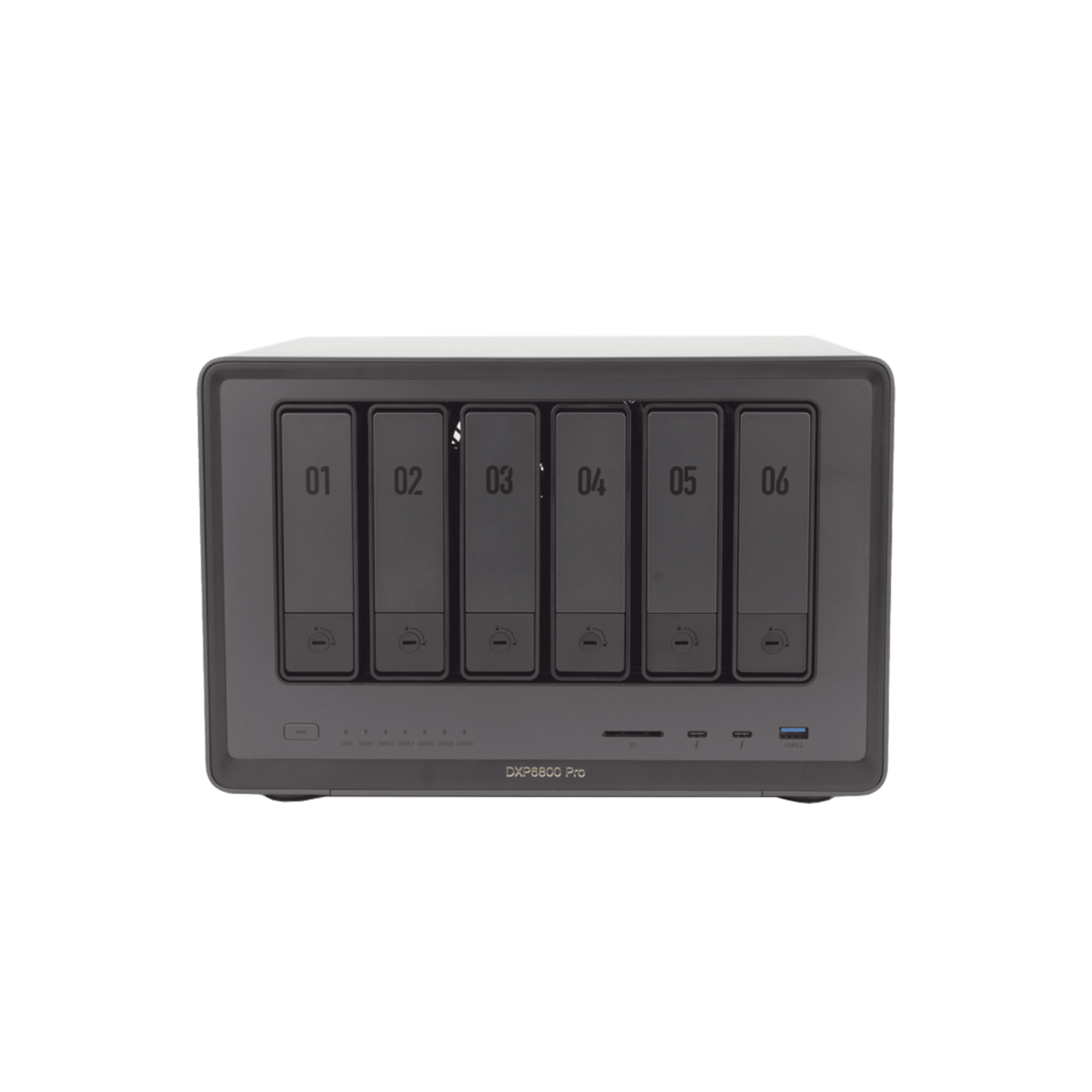 NAS UGREEN NASync DXP6800 Pro / Intel Core i5-1235U 10 Núcleos / 6 Bahías SATA + 2 M.2 NVMe / 2 Puertos Thunderbolt 4 / 2 Puertos 10GbE / 8K HDMI / PCIe 4.0 x4 / DDR5 Hasta 64GB / Compatibilidad Multiplataforma