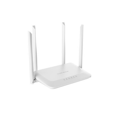 Home Router Inalámbrico Wi-Fi 5 Doble Banda, 1 Puerto Wan 10/100 y 3 Puertos Lan 10/100 Hasta 1,200 Mbps