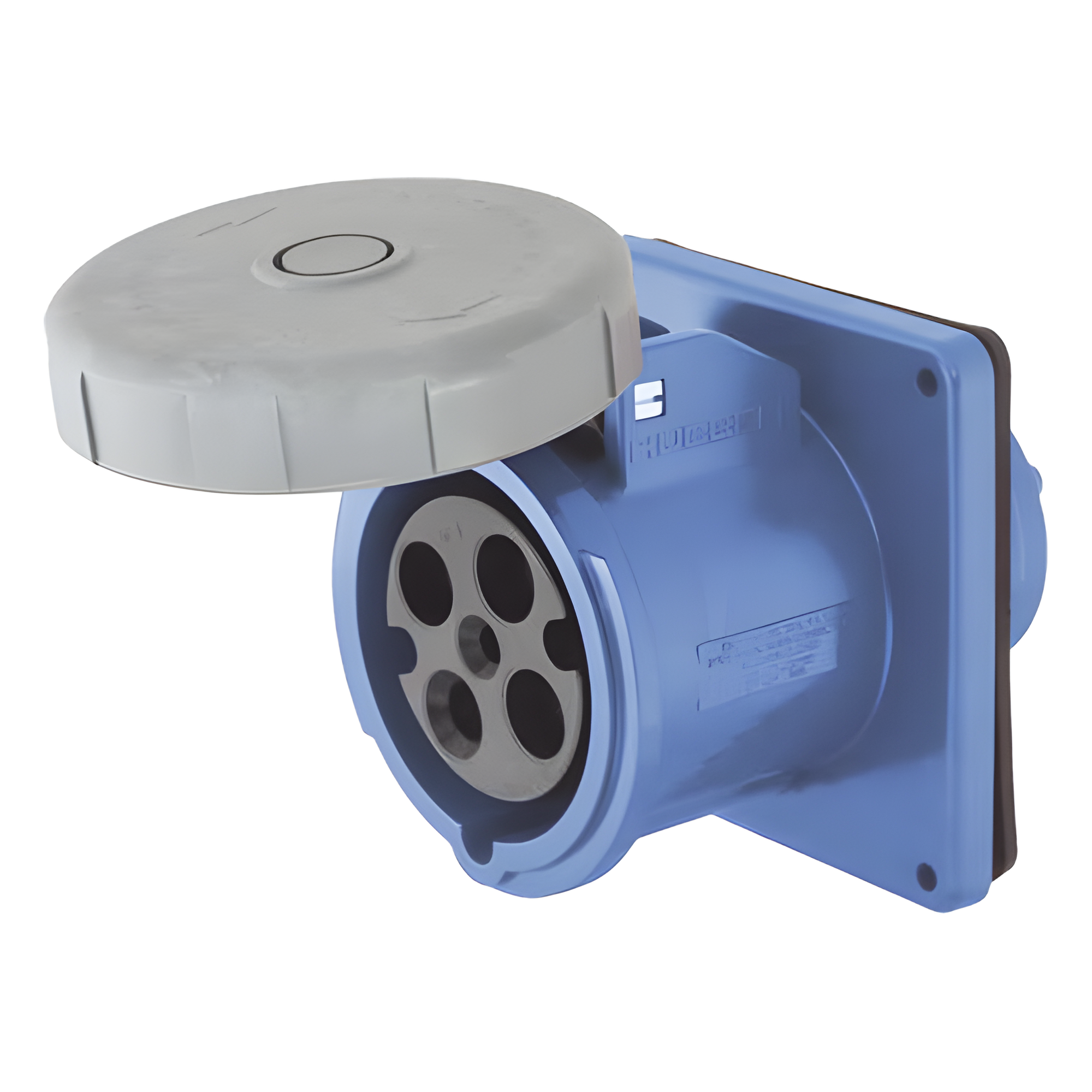Receptáculo Hembra Pin and Sleeve Trifásico / 60 A 250 VCA 3 Fases / 3 Polos 4 Hilos / Hermético / Grado Industrial. — HUBBELL · SKU HUB-HBL-460-R9W
