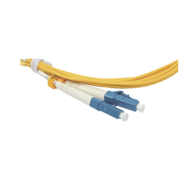 Jumper de Fibra Óptica Duplex, Monomodo, con Conectores LC/UPC-LC/UPC, 2 Metros (6.56 Pies)