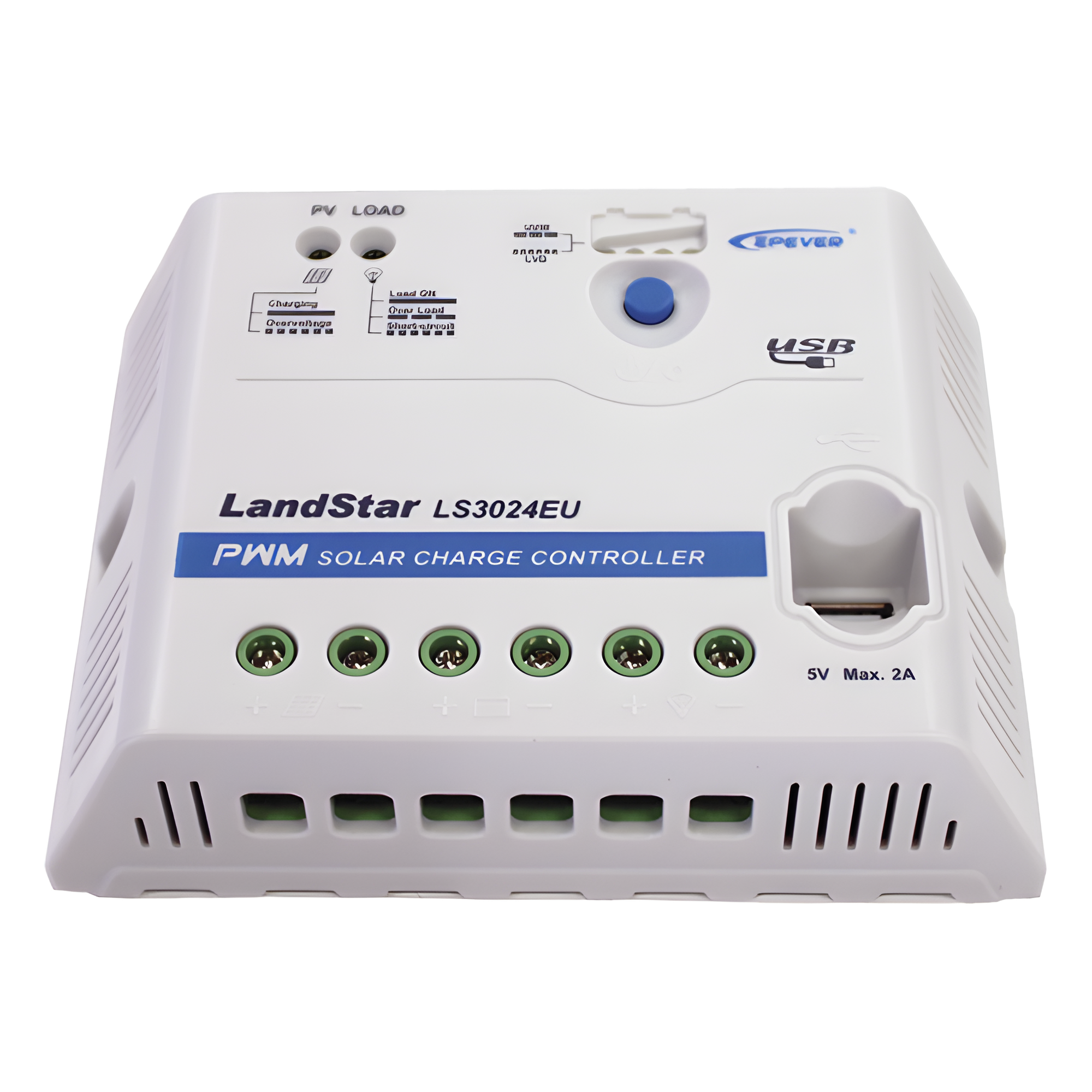 Controlador Solar PWM 12/24 V 30 A, Salida USB — EPEVER · SKU LS-3024-EU