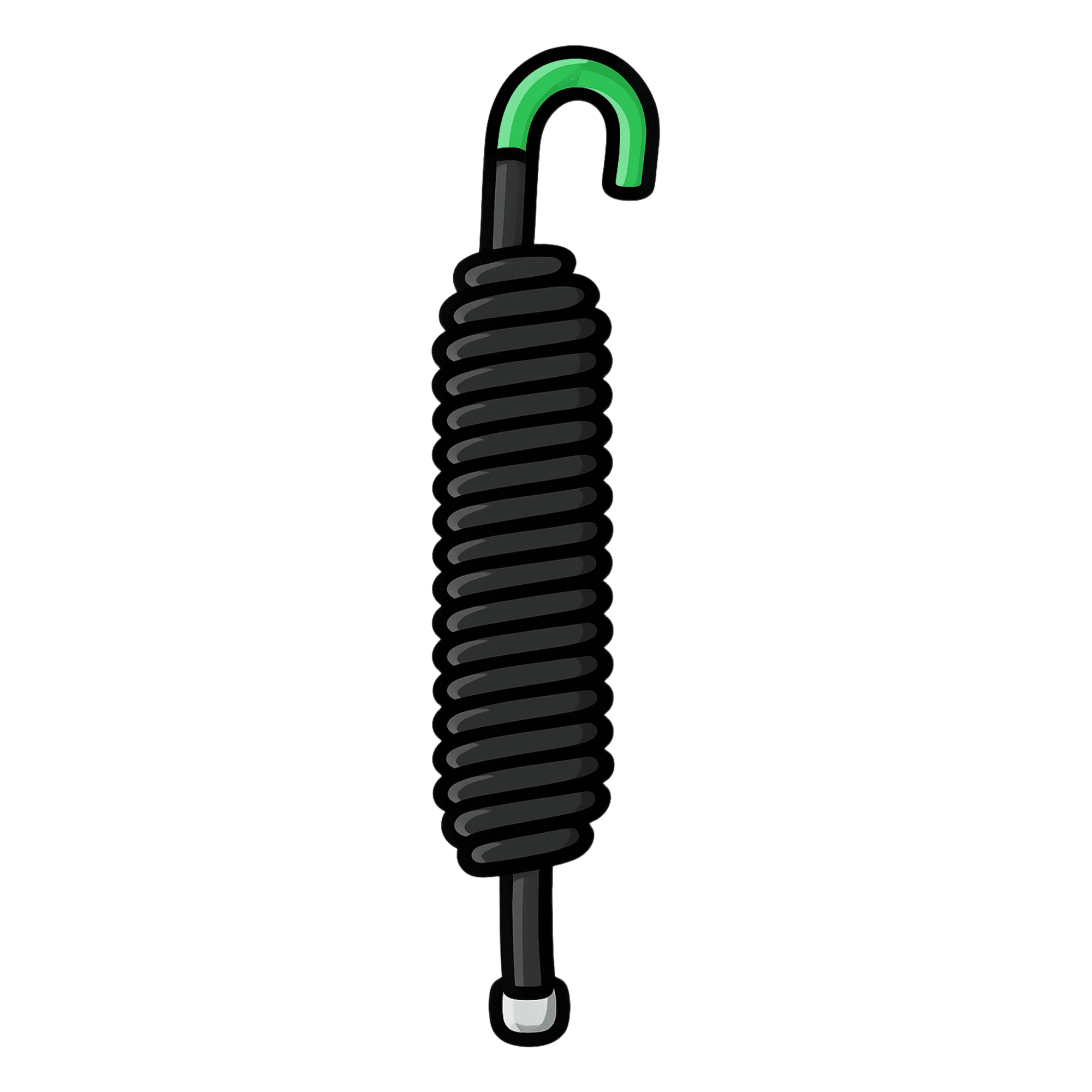 Resorte para Barrera Vehicular / Acero de Alta Resistencia / Doble Resorte Integrado / Ø40mm x 340mm (1.31ft) / 1.399kg (3.08lb)