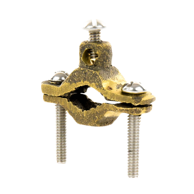Conector Tubo a Cable / Bronce 100% / Tubo hasta 1 1/4 in / Cable 4 AWG / Aterrizaje Torres TZ / Sin Soldadura
