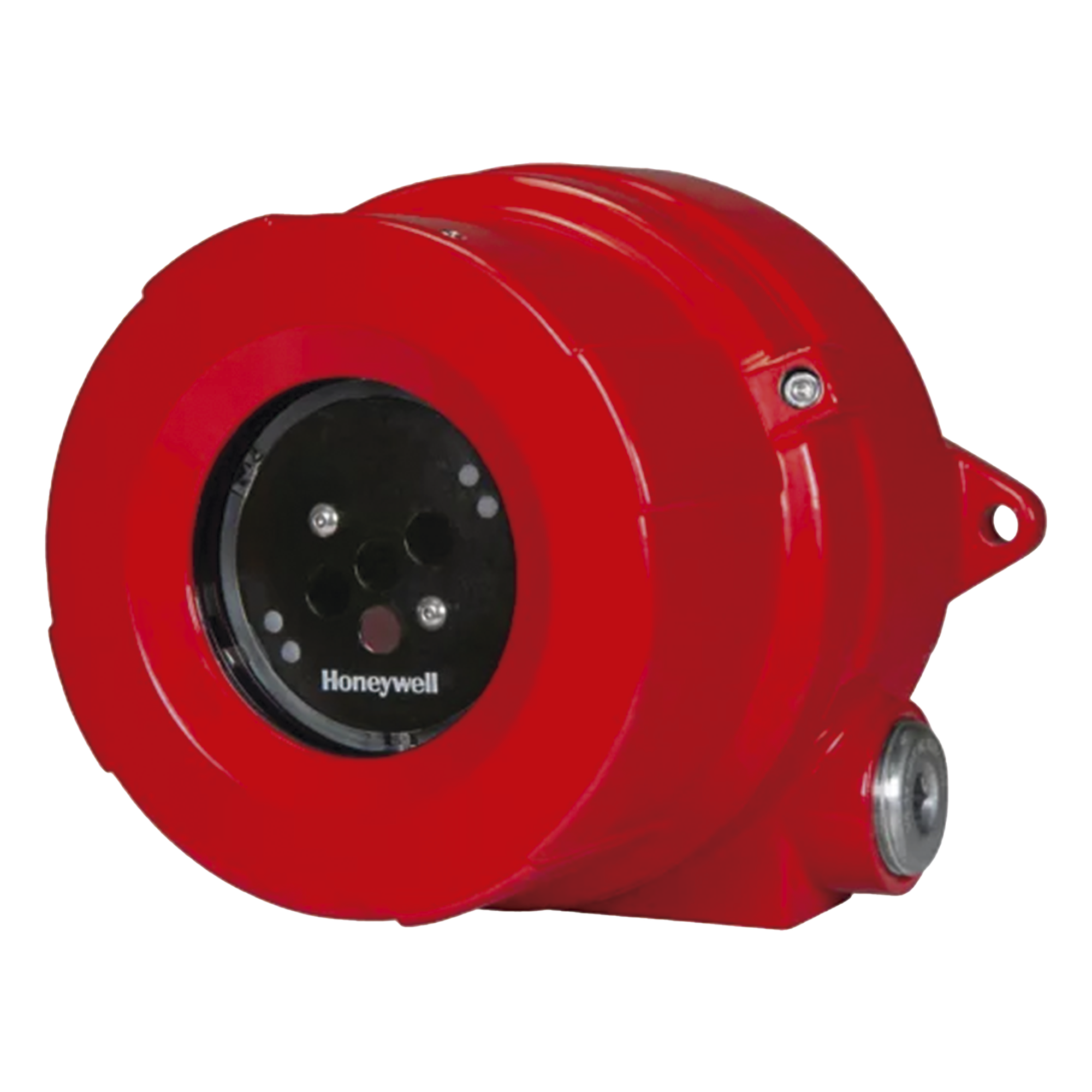 Detector de llama industrial triple infrarrojo IR3 con anillo LED de estado, campo de visión de 90° y alcance hasta 60 m — HONEYWELL ANALYTICS · SKU FS24XP-ANGXX