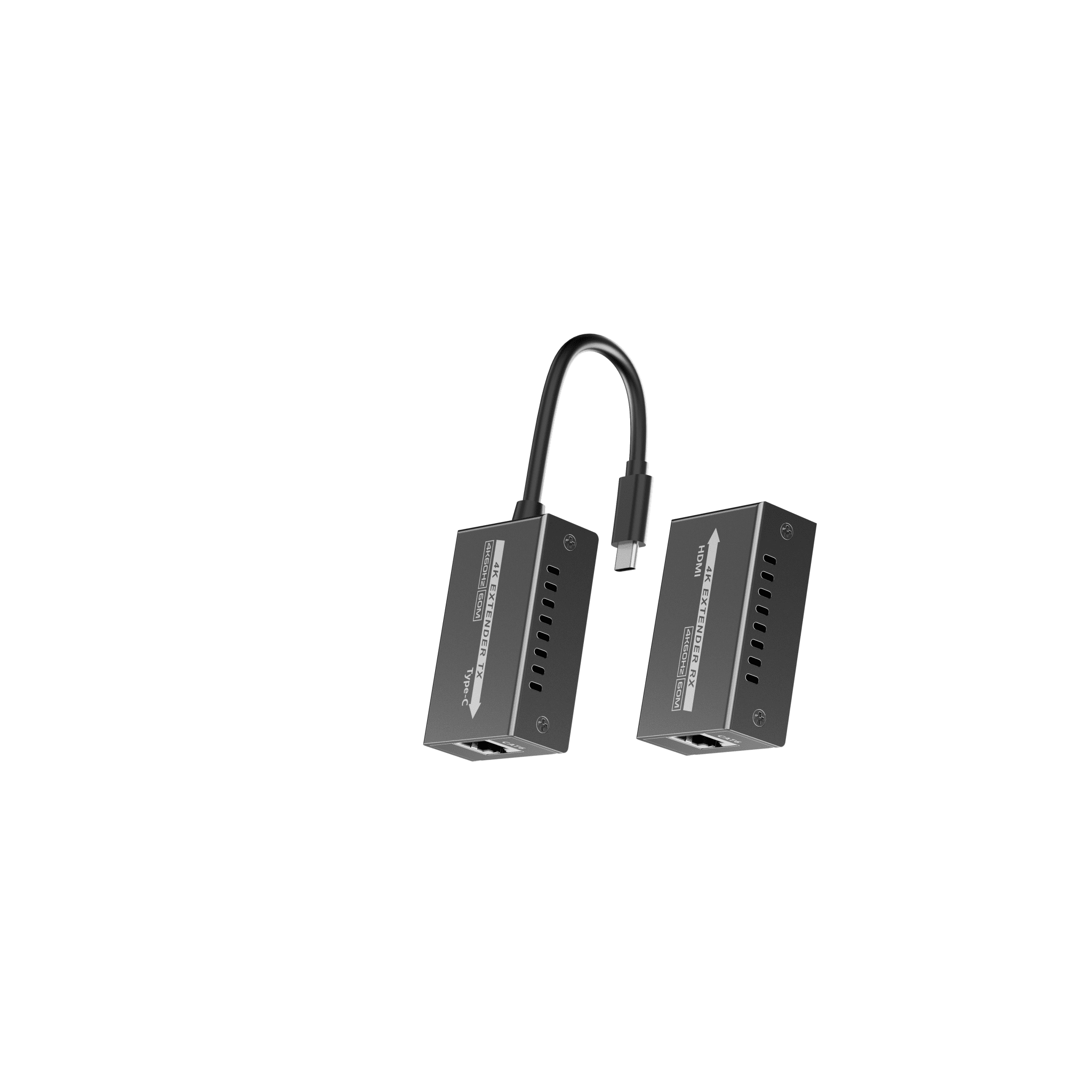 Extensor Mini 4K120Hz USB-C a HDMI | Transmisión 18 Gbps | Distancia 60m 4K@60Hz | HDR10 / HDCP 2.2 | Protección ESD ±8KV | Alimentación por Fuente de Señal
