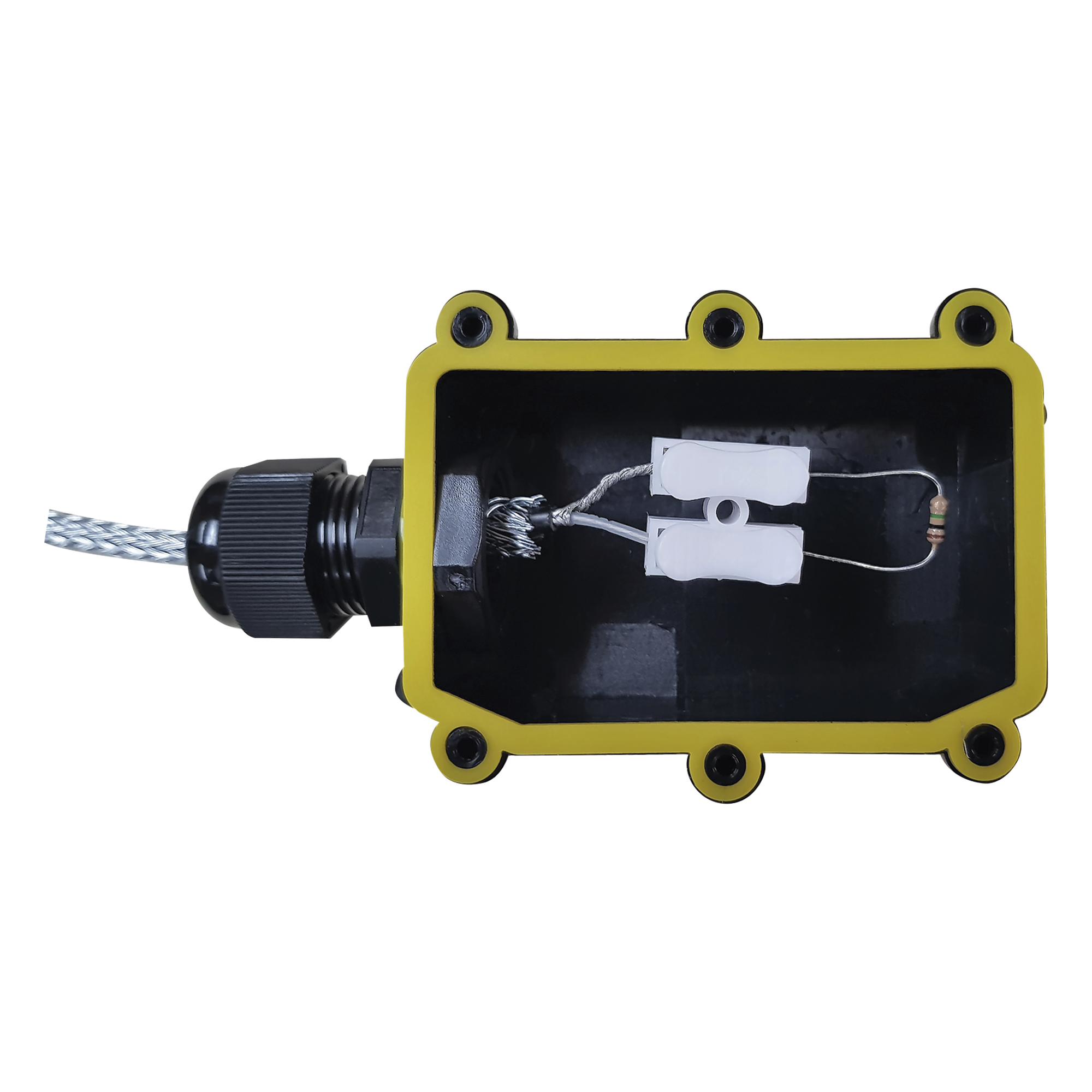Accesorio Fin de Linea para Cable IRONCLAD/MICALERT / Resistencia 1 M Ohm / Carcasa IP66 para Exterior / Terminacion de Linea Sensor Perimetral / RBTEC MCTR