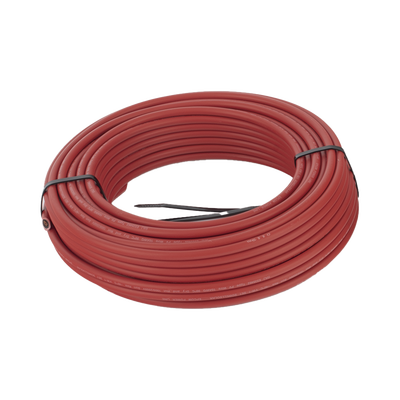 Kit de 2 rollos de 100 metros de cable fotovoltaico de cobre, rojo y negro, calibre 10 AWG (6mm²), Tipo PV, 1000/2000 V y 120°C.