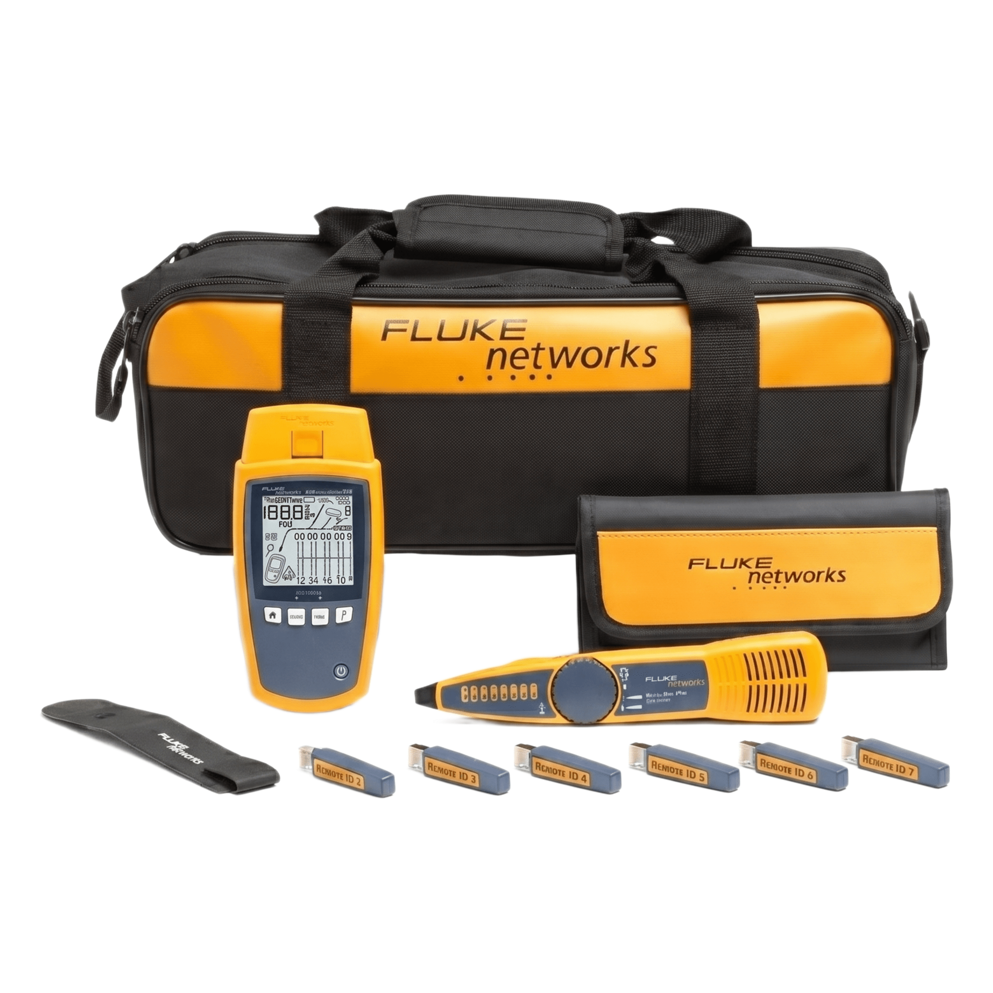 Kit Profesional de Verificador de Red MicroScanner PoE, para Comprobación de Redes de Voz, Datos, Video y PoE 802.3af, at, bt y UPOE, con Pantalla LCD Retroiluminada — FLUKE NETWORKS · SKU MS-POE-KIT