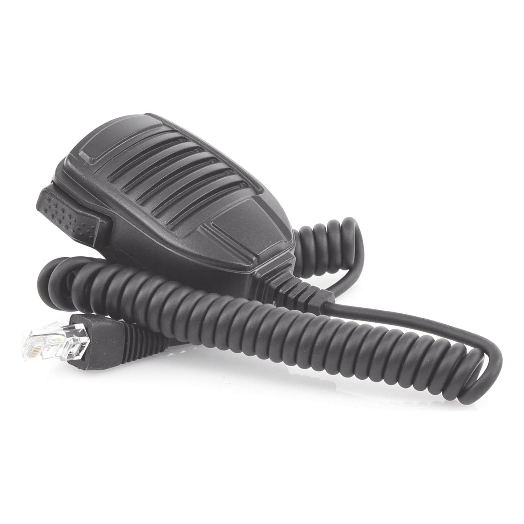Micrófono PTT para Radio Móvil / Conector 8 Pines / IP54 / Cable Reforzado Kevlar / Resistencia 40 kg