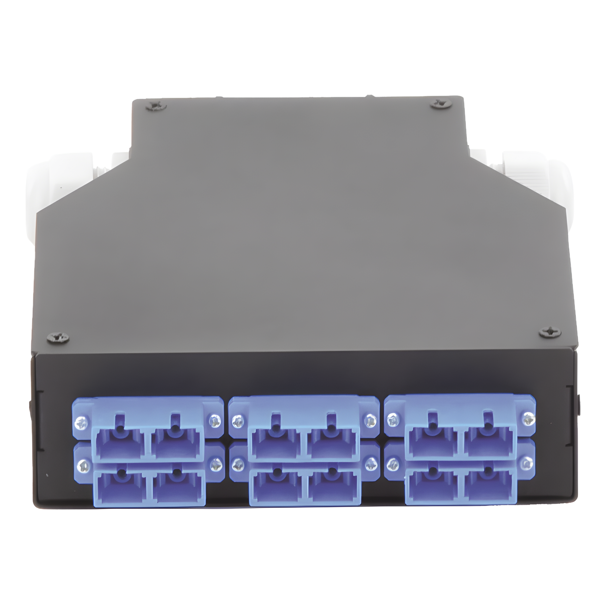 Distribuidor de Fibra Óptica para Riel Din, 6 Acopladores SC/UPC Duplex Monomodo con Charola de Empalme — LINKEDPRO BY EPCOM · SKU LP-RDSCUSM