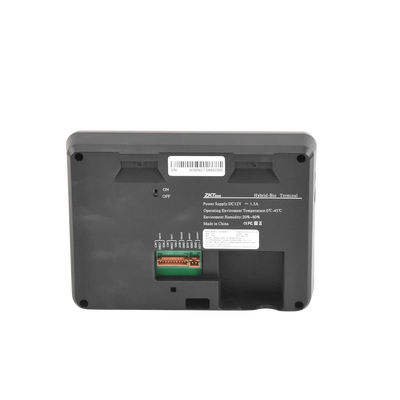 Terminal Biométrica de Palma y Huella / 600 Palmas 3,000 Huellas / Pantalla 2.8" / TCP/IP USB / 100,000 Eventos
