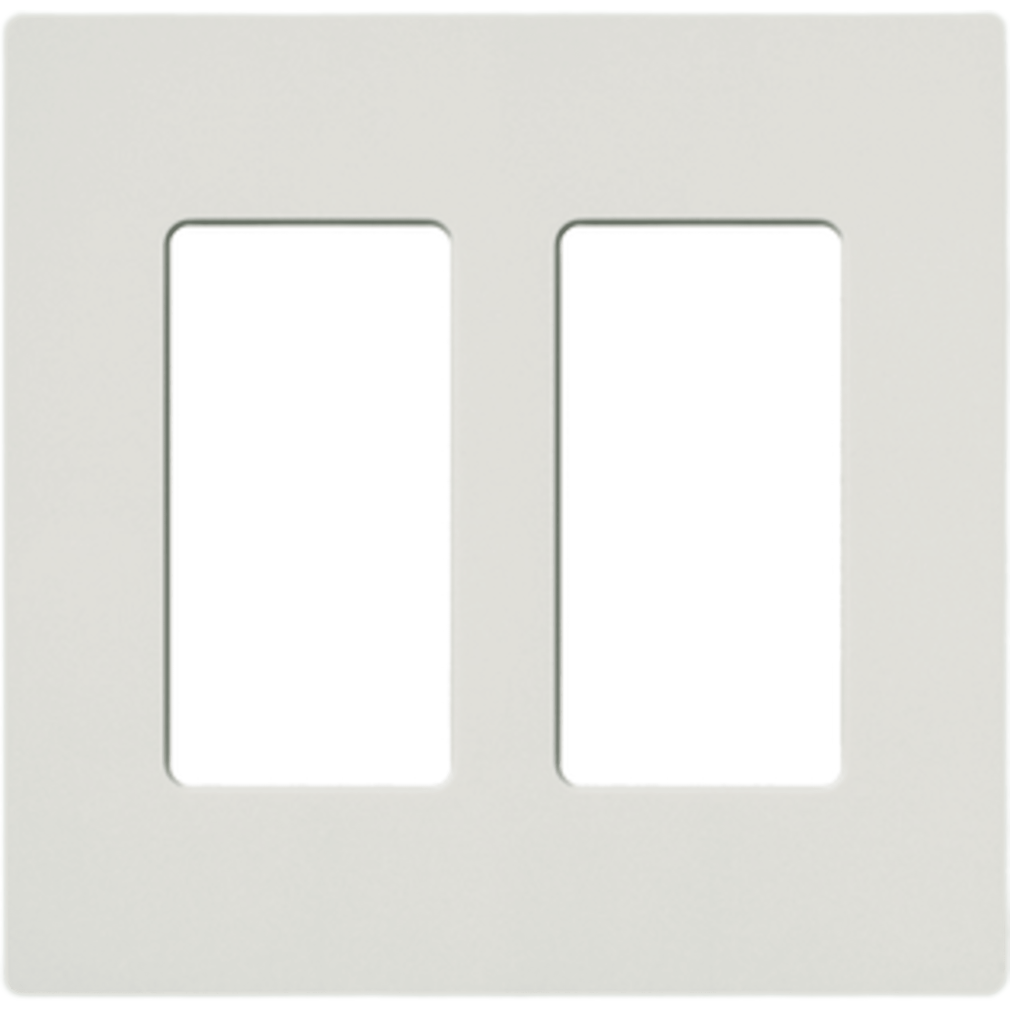 Tapa Color Blanco Satin Snow para interruptor o dimmer Lutron, 2 gang, limpio y moderno — LUTRON ELECTRONICS · SKU SC2SW