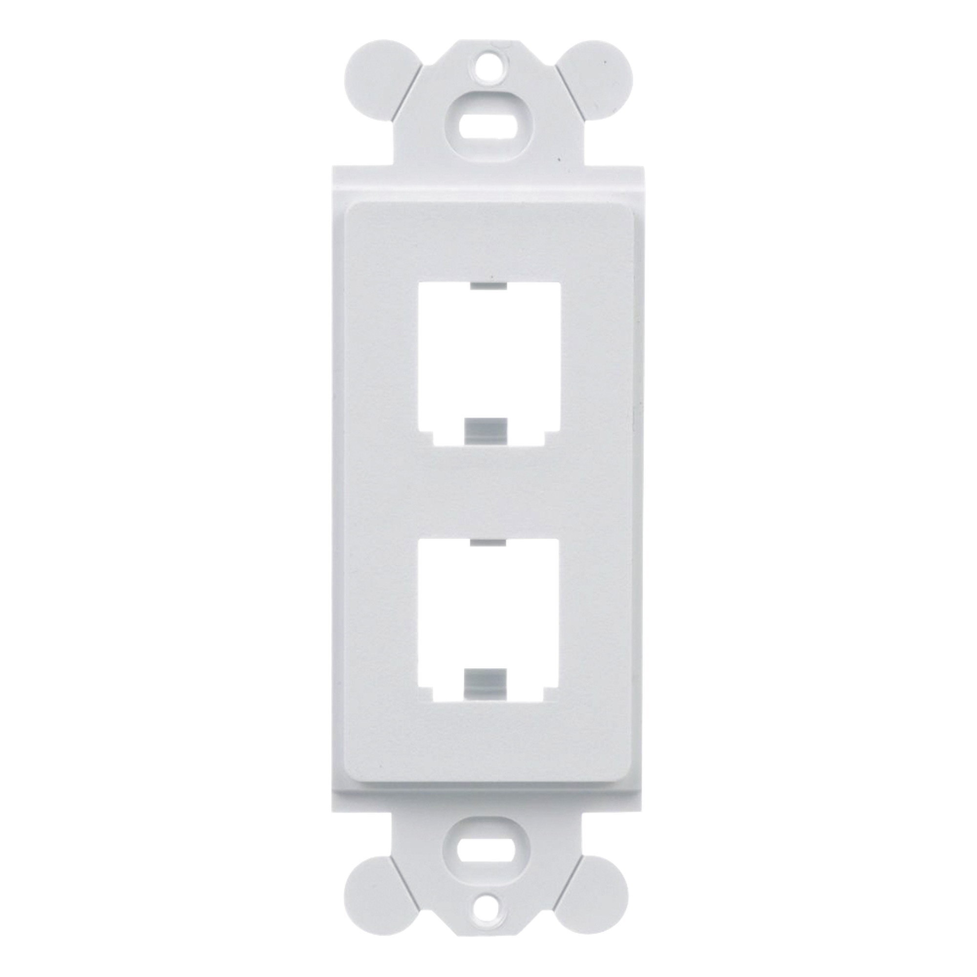 Marco de Módulo Dúplex, Para Placas Frontales Estándar GFCI, Acepta 2 Módulos Mini-Com, Color Blanco — PANDUIT · SKU CFG2WH