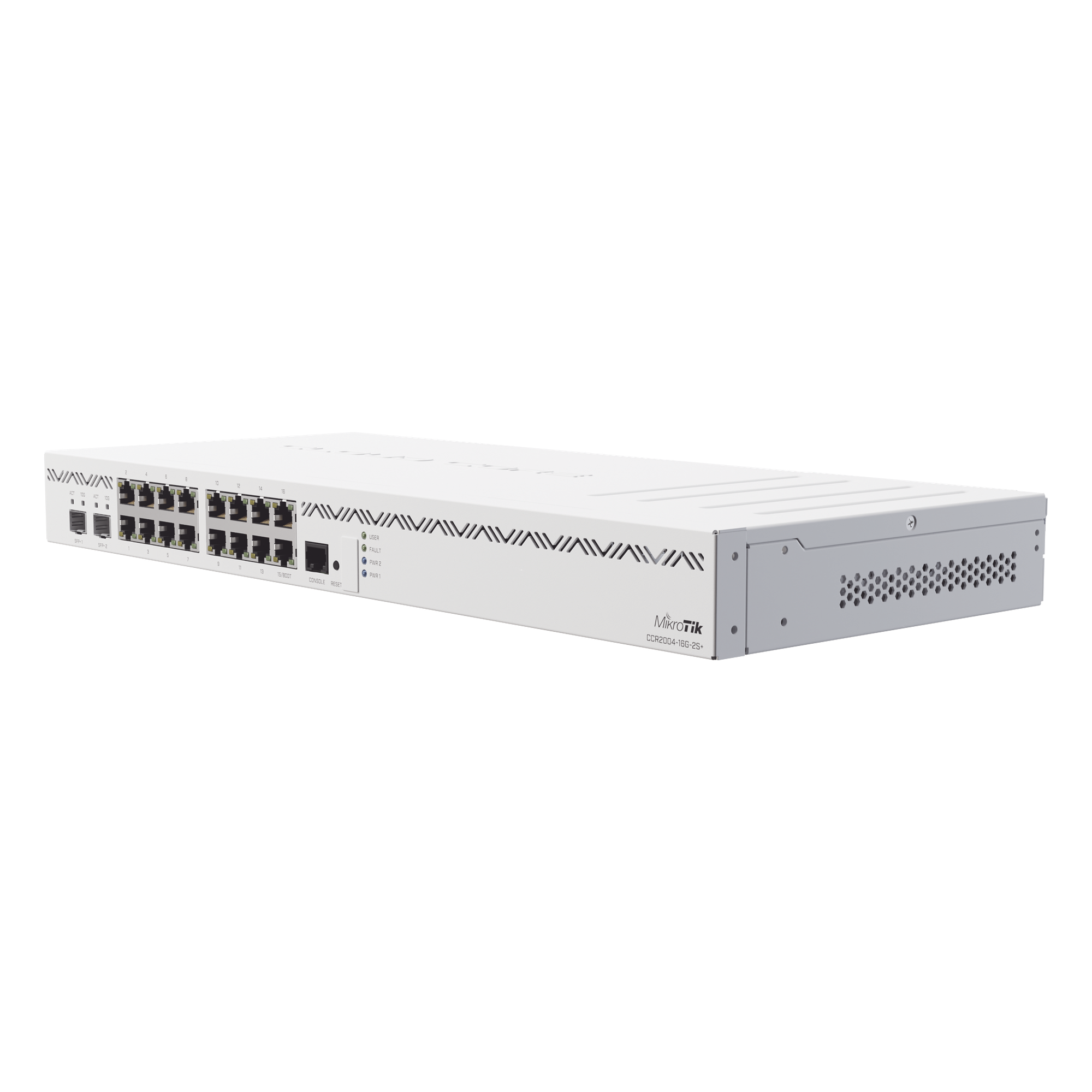 (CCR2004-16G-2S+) Cloud Core Router 16 puertos Gigabit — MIKROTIK · SKU CCR2004-16G-2S+