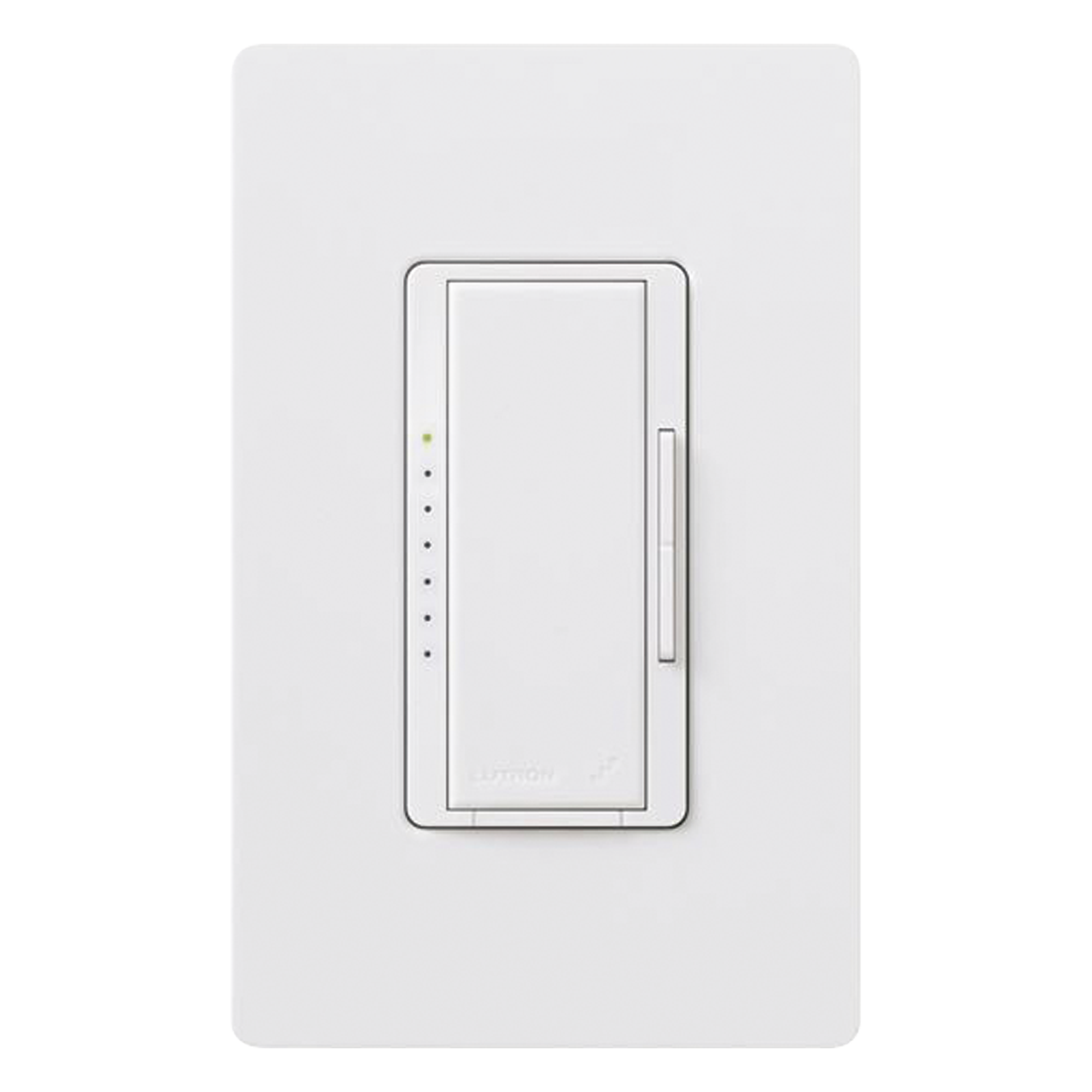 Atenuador de pared Maestro RF PRO de 120 V, 250 W en LED o 500 W incandescente, fase seleccionable y neutro opcional, para RadioRA 2, RA2 Select y RadioRA 3 — LUTRON ELECTRONICS · SKU RRDPROWH