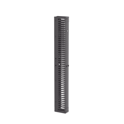 Organizador Vertical PatchRunner™, Sencillo (Solo Frontal), Para Rack Abierto de 45 Unidades, 6 in de Ancho, Color Negro
