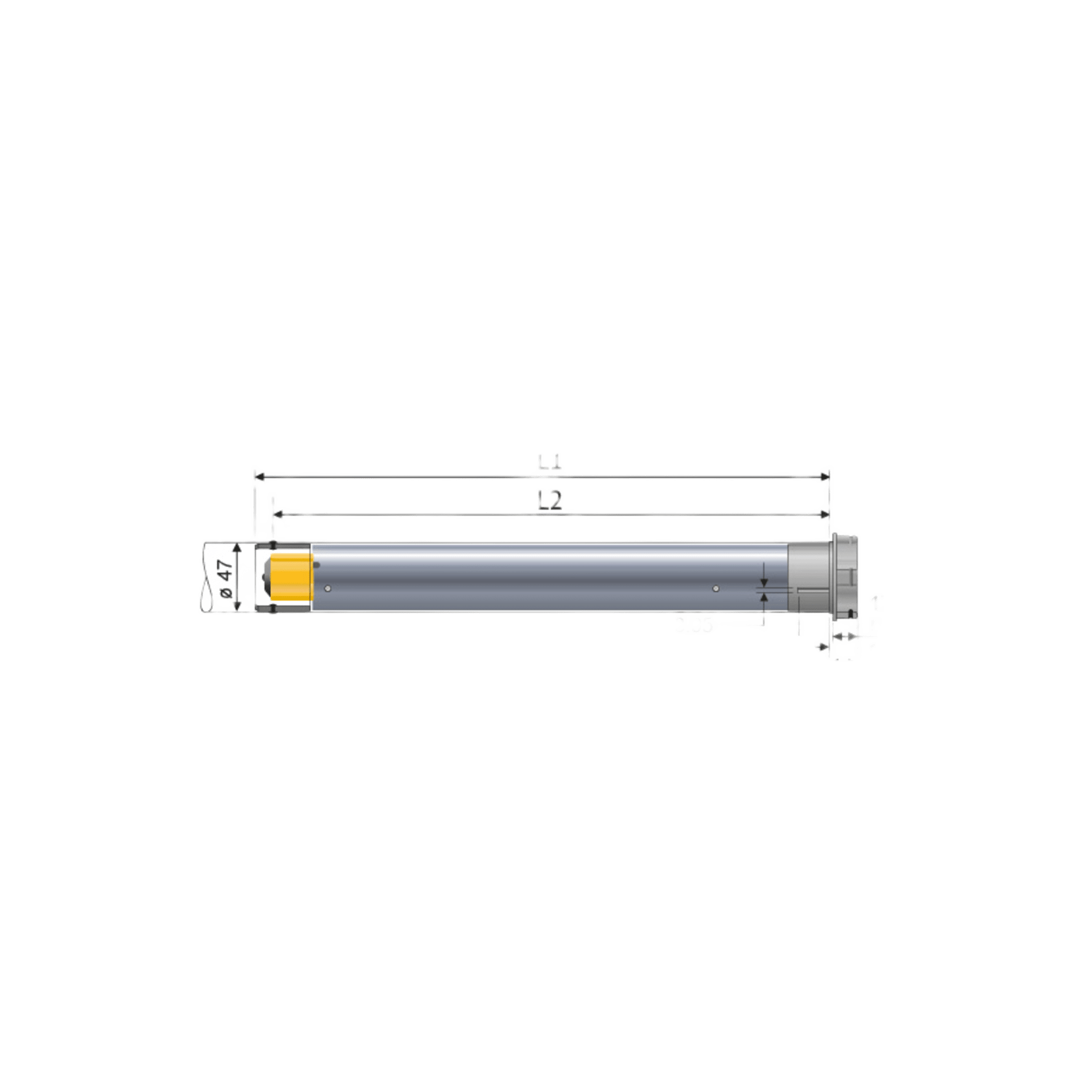 Motor inalámbrico RTS alimentación 110V para persianas, ventana de 3 mts ancho y alto 4 máximo