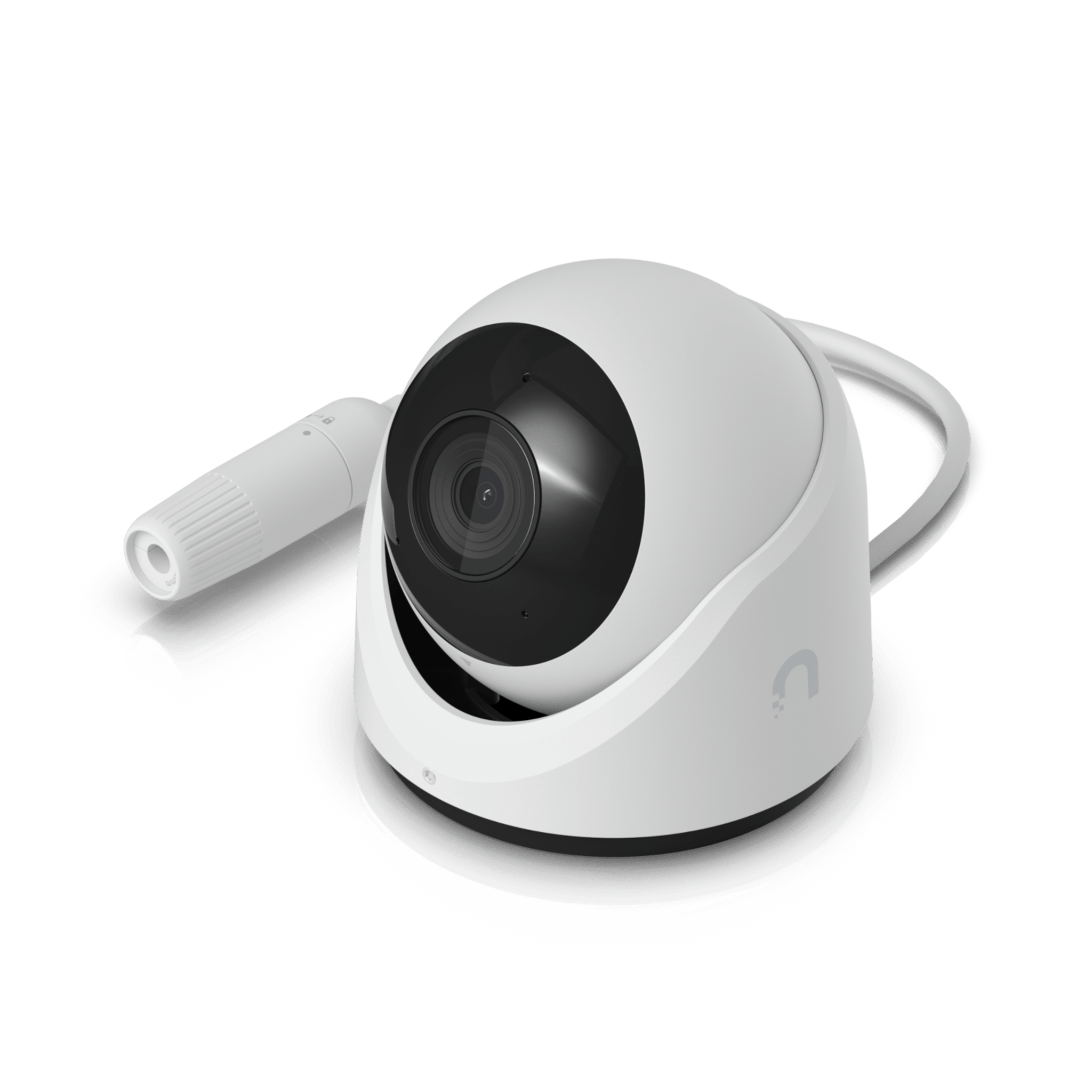 Cámara de Seguridad Turret Color Blanco / Alimentación PoE/ Resistente a Manipulaciones IK04/ Sensor de Imagen 1/1.8" 8MP/ Ajuste Manual 3 Ejes