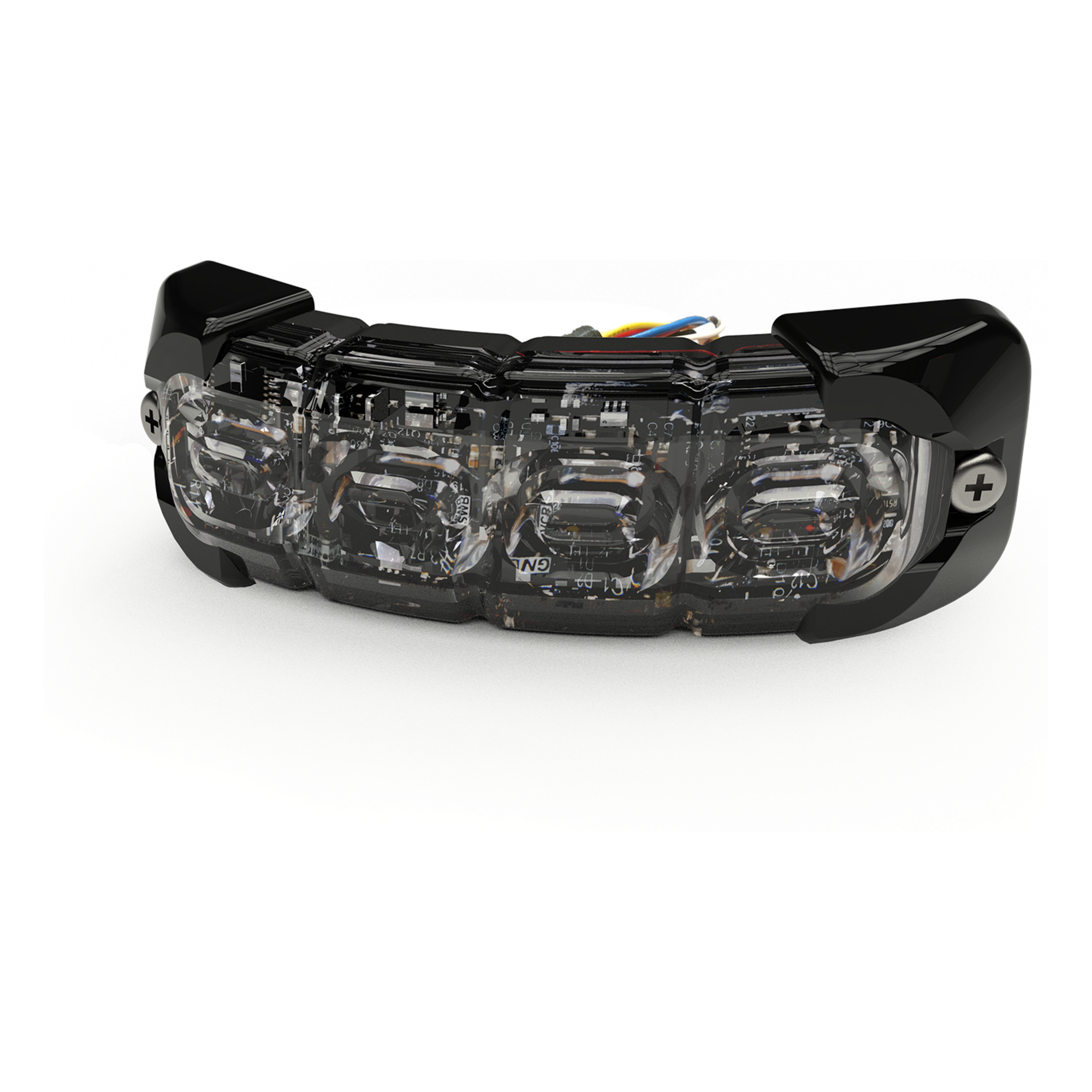 Luz perimetral , 8 LED Ultra Brillantes, Dual Color Azul / Claro — ECCO · SKU ED3793BW