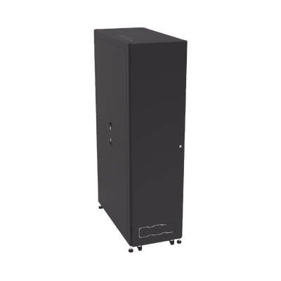 Gabinete Profesional para Telecomunicaciones de 45UR, 1200 mm Profundidad, Incluye 2 Organizadores Verticales de 45 Unidades de Rack, Se envía el Gabinete Armado.