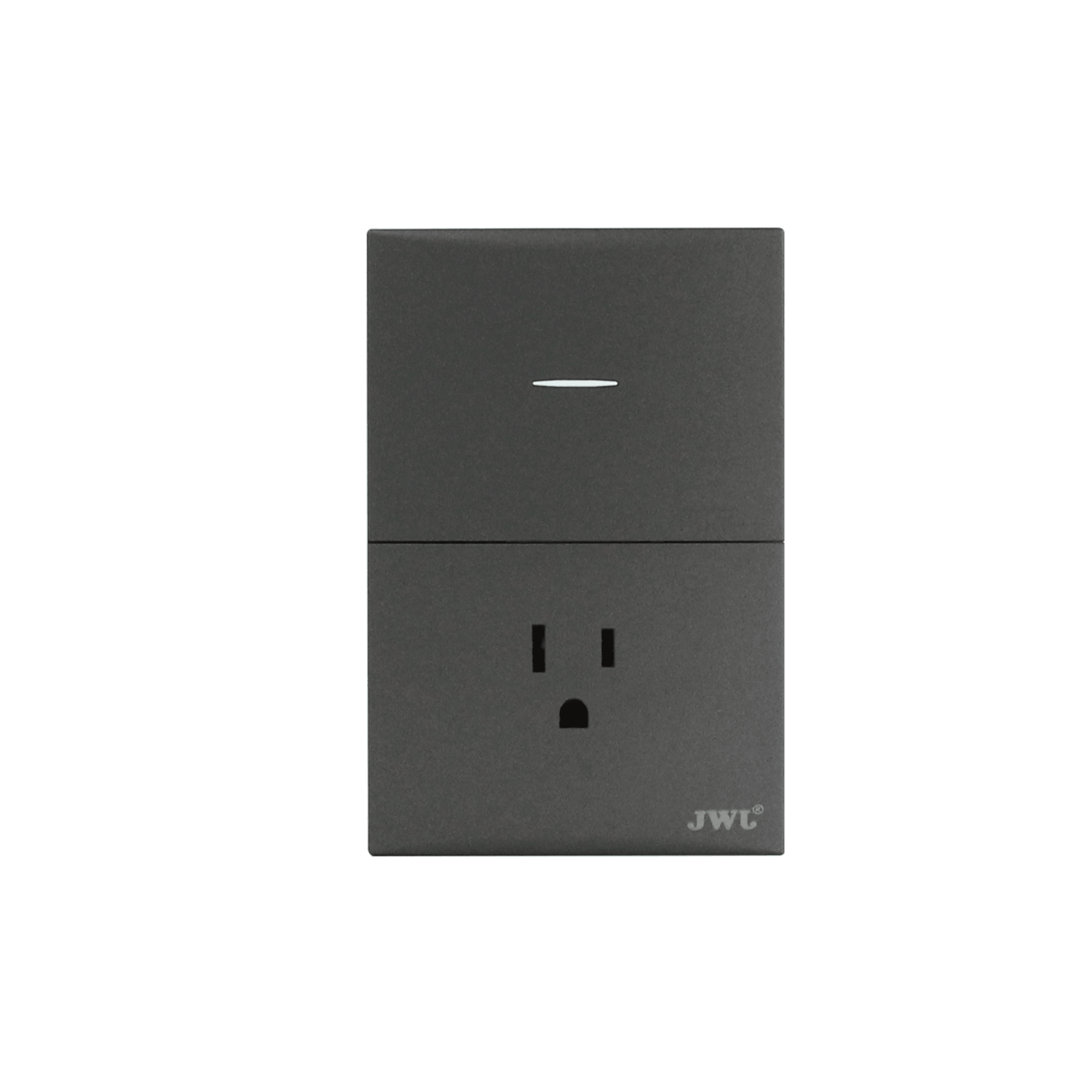 Placa con Interruptor Sencillo y 1 Toma Corriente 10 -15 A 127 V 60 Hz.