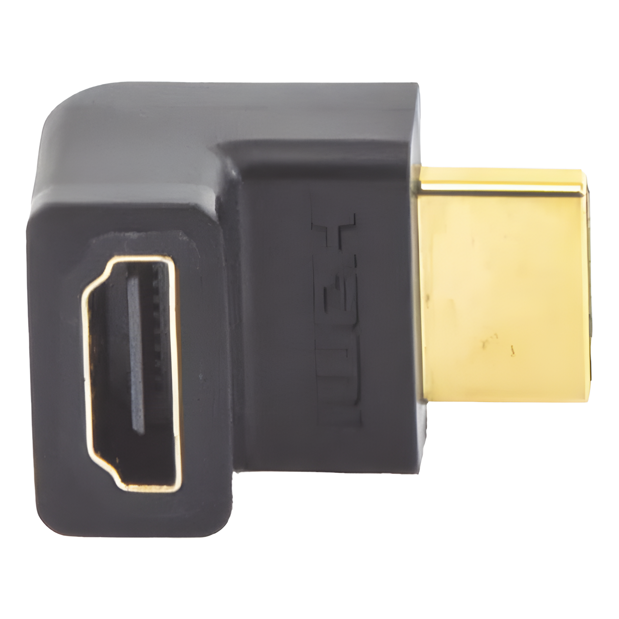 Adaptador HDMI de 90 Grados Macho a Hembra / Hacia Arriba / HDMI 2.0 4K@60Hz / Proporciona Flexibilidad Sin Doblar los Cables HDMI