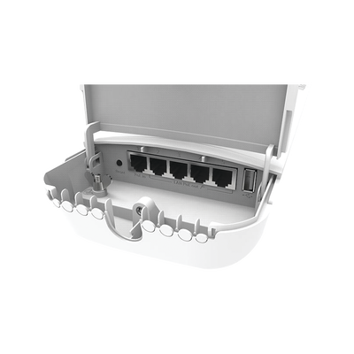 (OmniTIK 5 PoE ac) Punto de Acceso Omnidireccional en 5GHz 802.11a/n/ac. "Ahora con 4 Puertos con Salida PoE af/at"