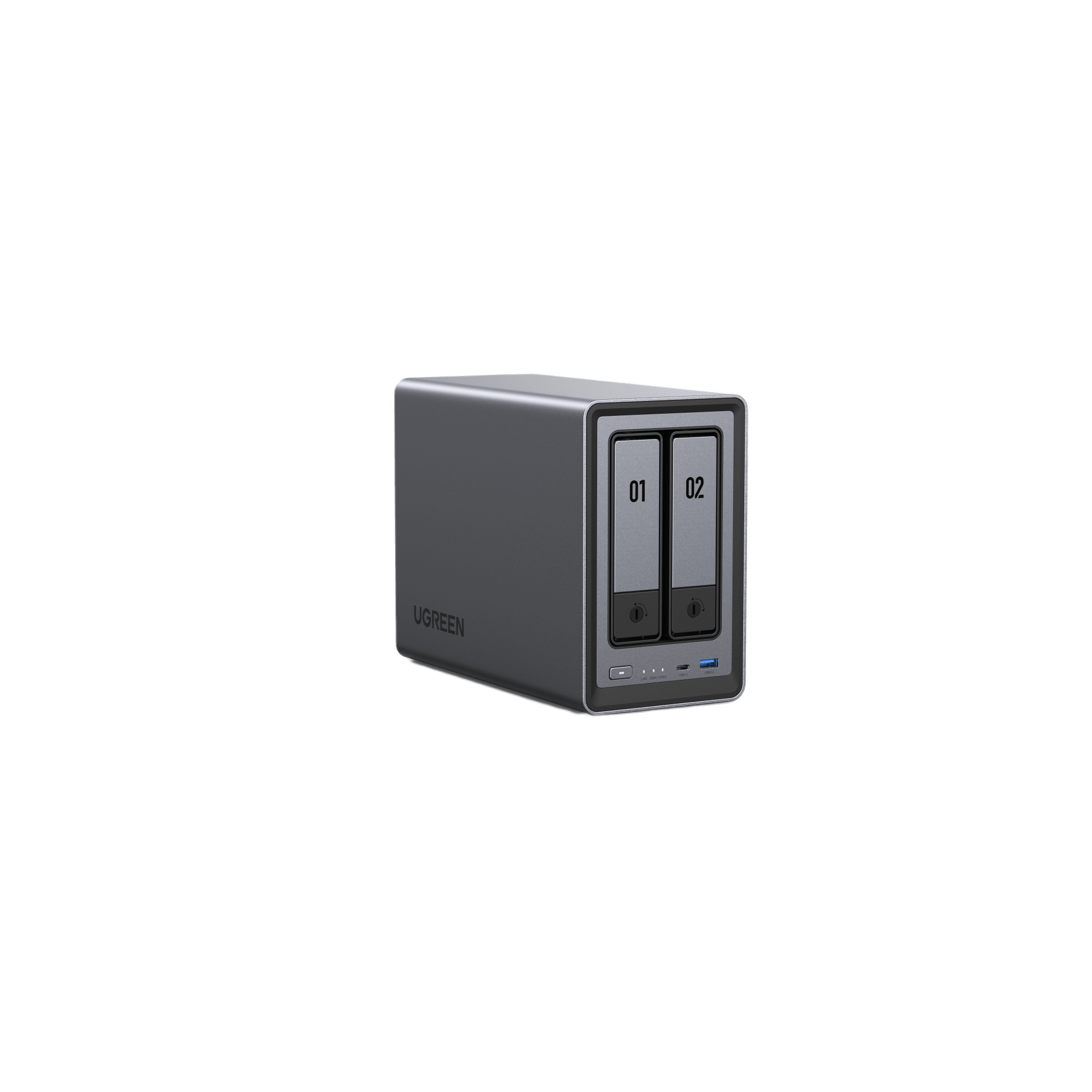 NASync DXP2800 | SO UGOS Pro | Intel N100 12th Gen Intel® 4 Core™ | 2 Bahías SATA hasta 48TB | 2-Bahias (M.2 NVMe) hasta 16TB | 8GB DDR5 (Exp. a 16GB) | Ethernet 2.5G | HDMI 4K | 2* USB2.0 | 1*USB 3.2Gen | 1* USB 3.2Gen2 | 1*USB-C 3.2Ge