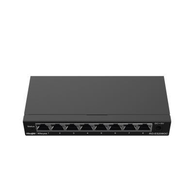 Switch Administrable con 8 puertos Gigabit, gestión gratuita desde la nube