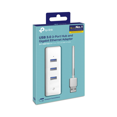 Adaptador de red Ethernet USB 3.0 a RJ45 10/100/1000Mbps