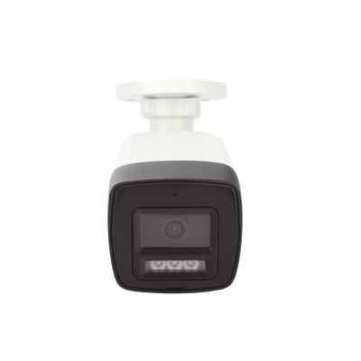 [Audio Bidireccional + Dual Light + ColorVu] Bala TURBOHD 2 Megapixel (1080p) / Lente 2.8 mm / 30 mts IR EXIR + 20 mts Luz Blanca / Micrófono y Bocina Integrado / Exterior IP67 / Metal / dWDR
