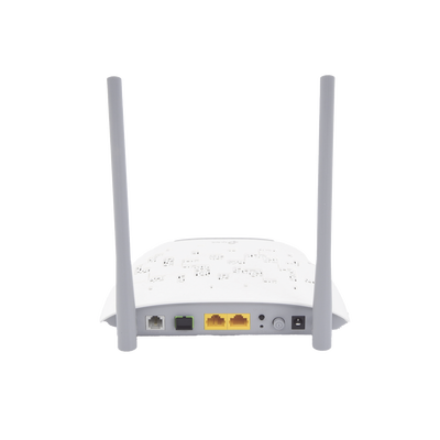 ONU/ONT - Router GPON WIFI N 300 Mbps / Frecuencia de 2.4 GHz / 1 puerto GPON SC-APC / 2 puertos LAN (1 GE/ 1 FE) / 1 puerto POTS (FXS) / Soporta AgiNet Config - AgiNet ASC (herramienta de gestión remota)