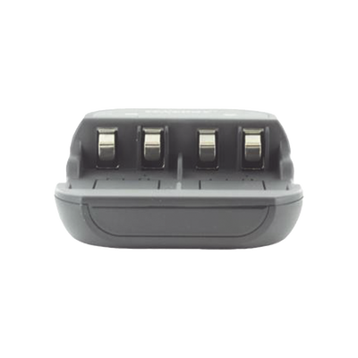 Cargador Rápido 2 Bahías / Baterías Ni-MH 9V / Cable USB Incluido / Adaptador de Corriente NO Incluido / Color Negro
