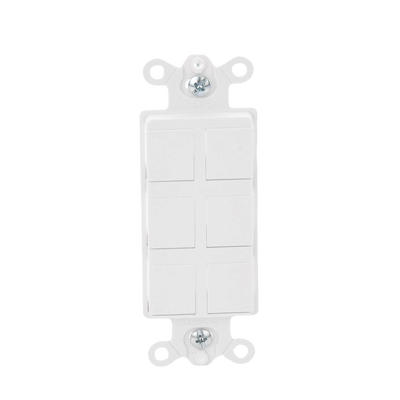 Caja de pared para contactos varios, 6 mini espacios.