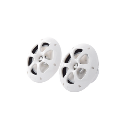 Par de altavoces fabricado en grado marinos en color blanco de 6.5" de 100 W de entrada máxima