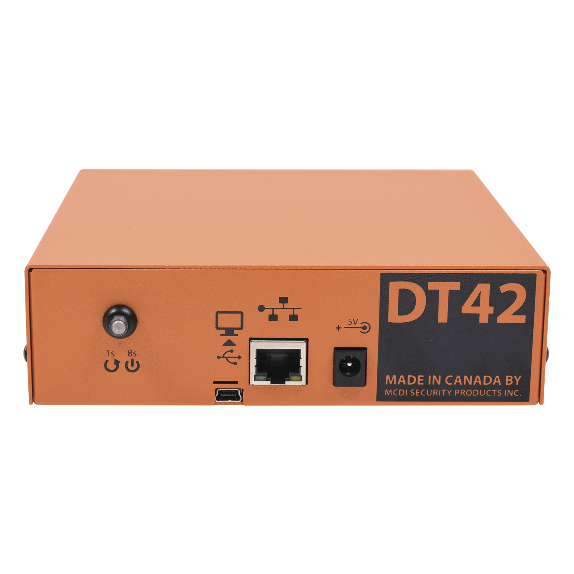 DT42 Receptora de alarmas IP Universal, para su central de monitoreo, recepción TCP/IP o GPRS, serie M2M, paneles de alarma Hikvision, entre otros.