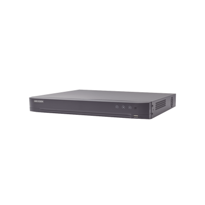 DVR 8 Canales TURBOHD +  8 Canales IP / 8 Megapixel (4K) / Audio por Coaxitron / ACUSENSE / Reconocimiento Facial / 1 Bahía de Disco Duro / Alarmas I/O / Salida de Video en 4K / H.265+ — HIKVISION · SKU IDS-7208HUHI-M1/A/X