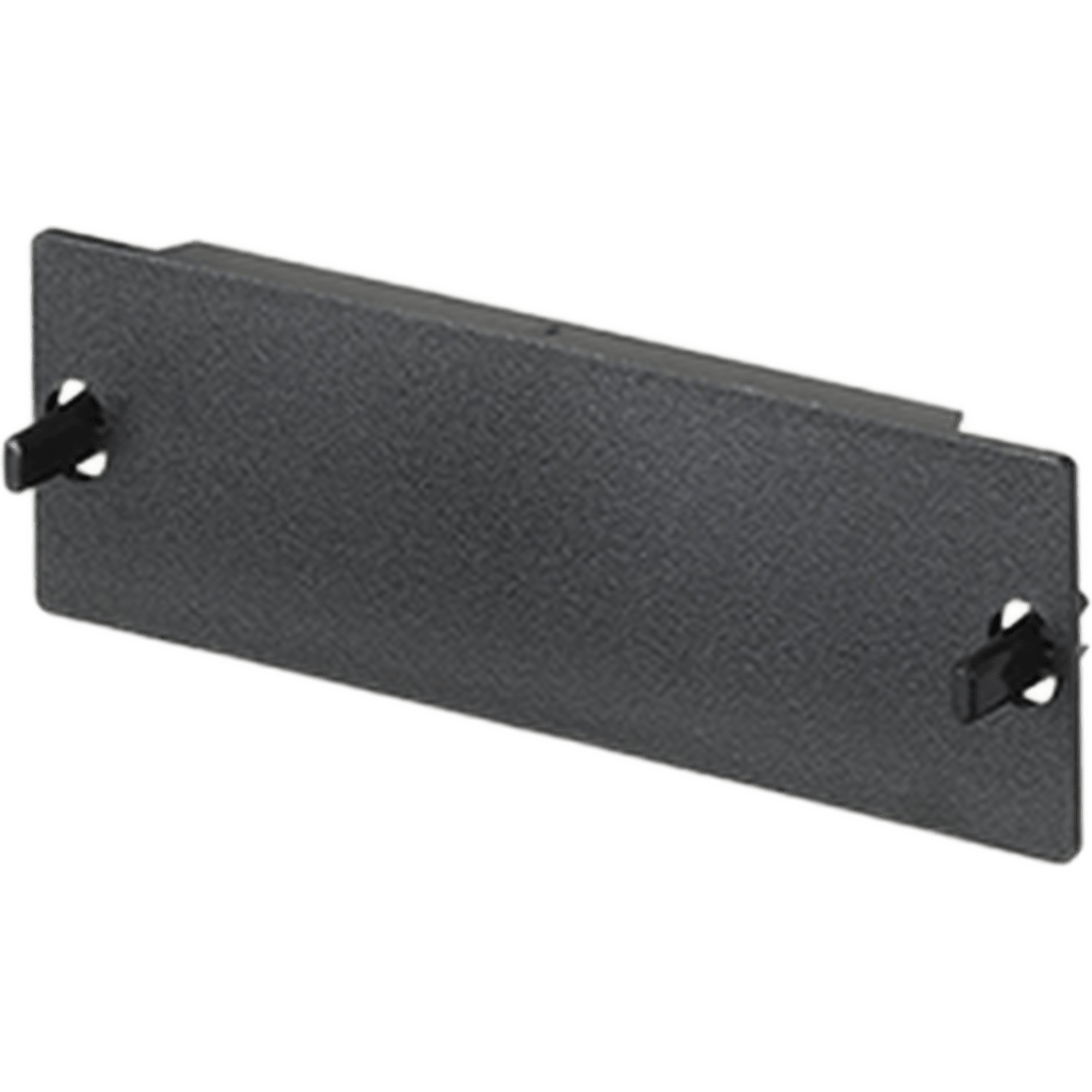 Placa Ciega FAP, Para Reservar Espacio de Uso Futuro en Paneles de Fibra Óptica, Color Negro