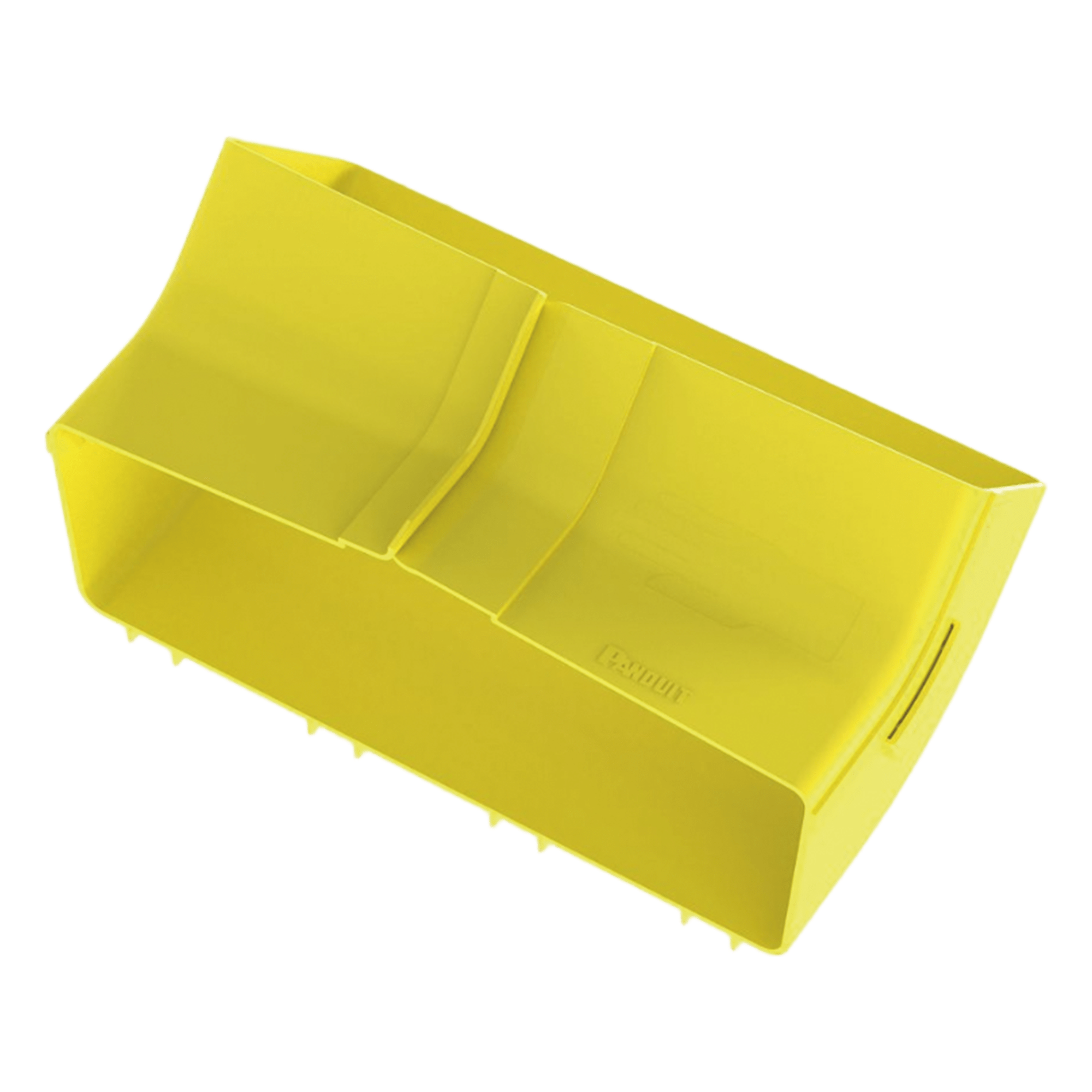Bajada Vertical Interior de 45º con Tapa, Para uso con Canaletas 12X4 FiberRunner™, Color Amarillo — PANDUIT · SKU FRIV4512X4LYL