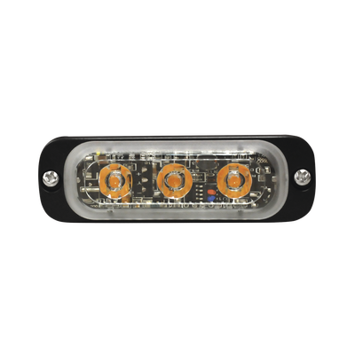 Luz Auxiliar de 3 LED, Azul, Lente Transparente, SAE