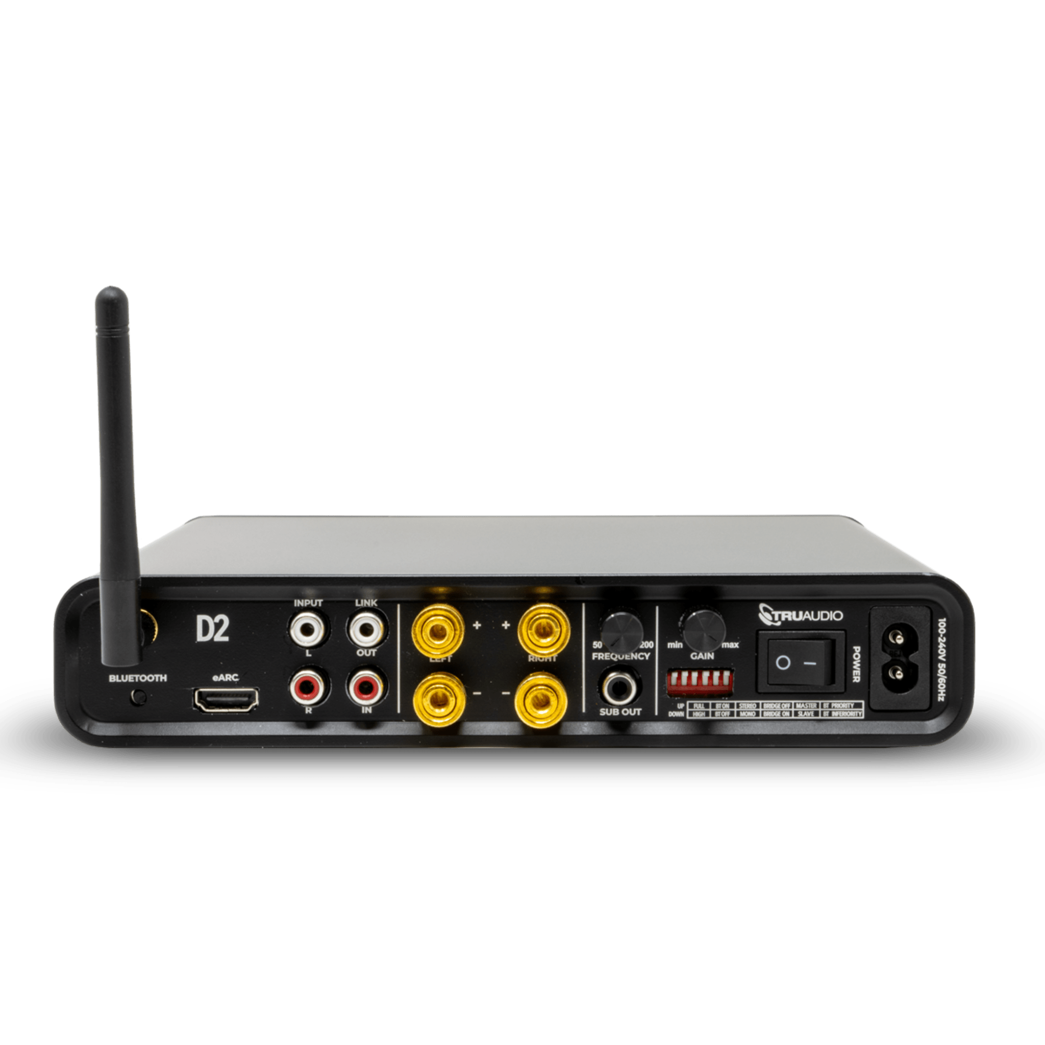 Amplificador de 2 canales | 100 W | HDMI eARC | Bluetooth