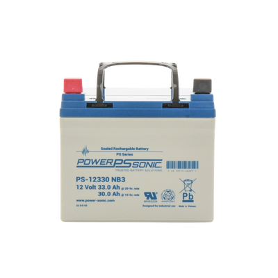 Batería 12V, 33AH, Para Respaldo, Tecnologías AGM/VRLA, 5 Años Vida Útil, Terminales NB3, Reconocida UL 