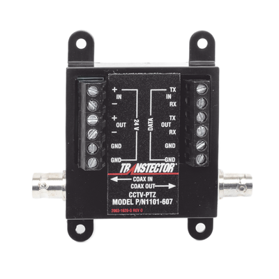 Protector Cámaras PTZ CCTV / SASD / 12-24V + Coaxial BNC + RS-232/422/485 / 150A / Bidireccional