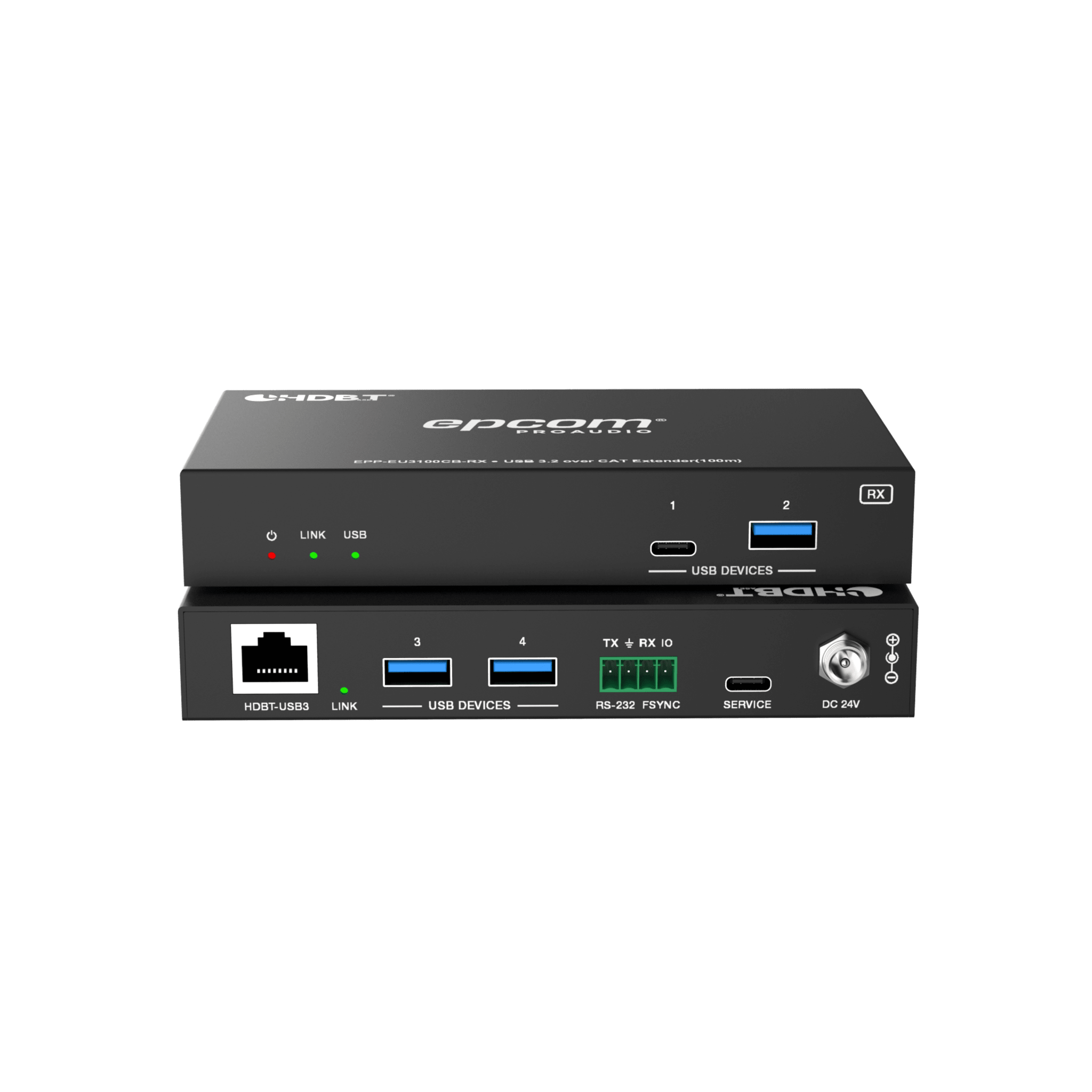 Extensor USB 3.2 Gen 1 | 100 m | Cable CAT6a | Velocidad 5 Gbps | Puertos USB-C y USB-A | PoC Bidireccional 24V | Compatible Con Dispositivos USB Variados