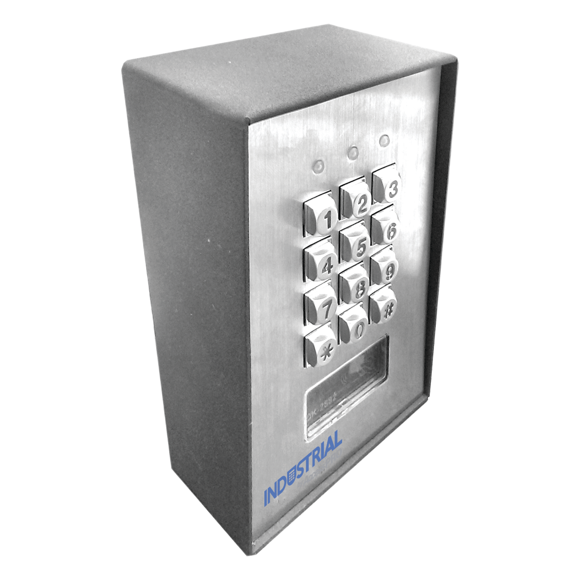 Teclado Exterior/Interior Antivandálico, 3 Relevadores, Salida Wiegand, 1200 Usuarios, Lector de Proximidad — EPCOM · SKU PRO-KEYPAD-3V2